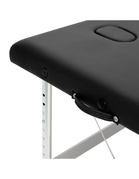 BALANCE aluminium folding Massage bed 3 segment black