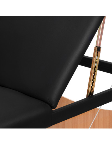 BALANCE wooden folding Massage bed 3 segment 190x70 black