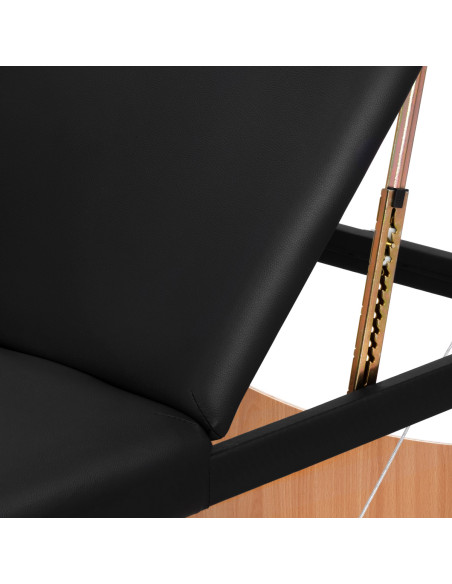 BALANCE wooden folding Massage bed 3 segment 190x70 black