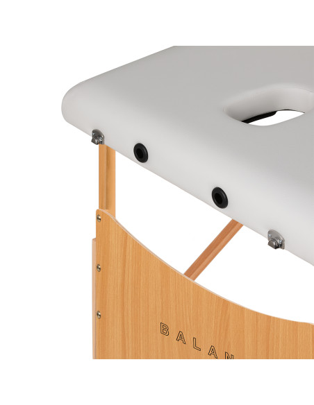 BALANCE wooden folding Massage bed 3 segment 190x70 white