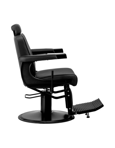 Gabbiano Visionerio barber chair black with black frame