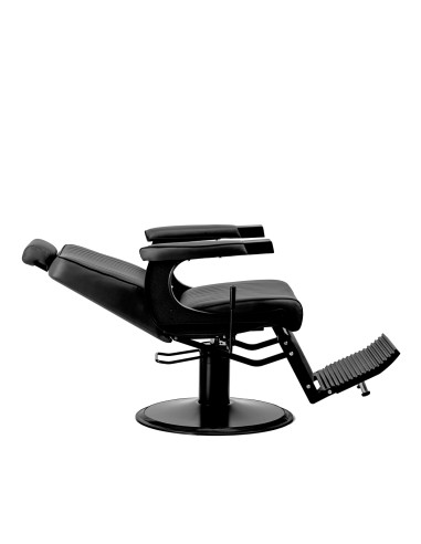 Gabbiano Visionerio barber chair black with black frame