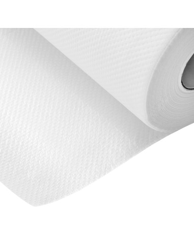 Disposable paper sheet with plastic coating, 50 x 40 m, white