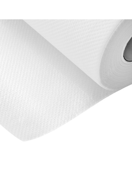 Disposable paper sheet with plastic coating, 50 x 40 m, white
