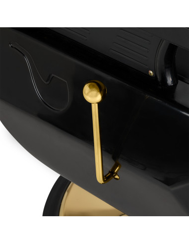 Hair System New York barber chair black gold