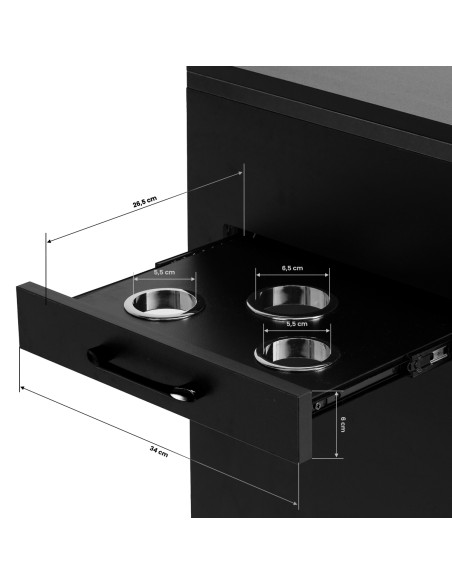 Gabbiano 2027B hairdresser's Trolley
