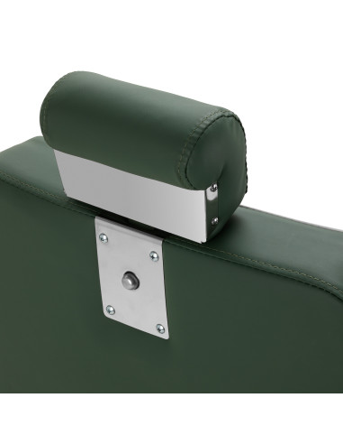 Gabbiano Visionerio barber chair green chrome frame