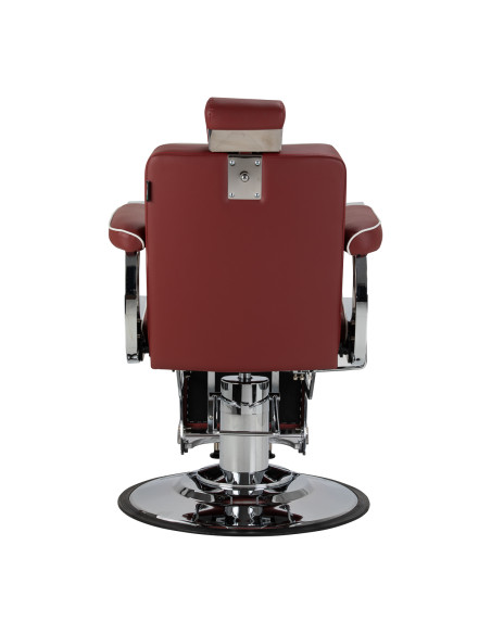 Gabbiano Visionerio barber chair red chrome frame