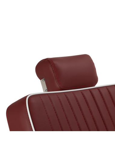 Gabbiano Visionerio barber chair red chrome frame