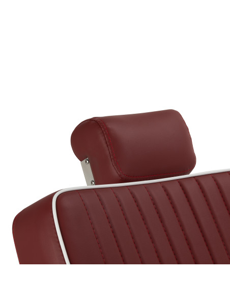 Gabbiano Visionerio barber chair red chrome frame