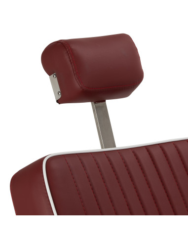 Gabbiano Visionerio barber chair red chrome frame