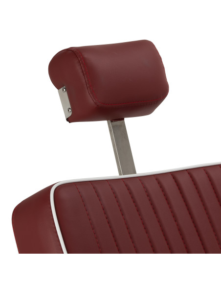 Gabbiano Visionerio barber chair red chrome frame
