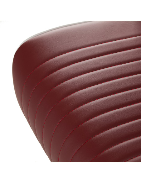 Gabbiano Visionerio barber chair red chrome frame