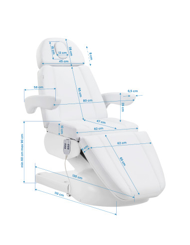 Azzurro Lux Beauty bed 3m white