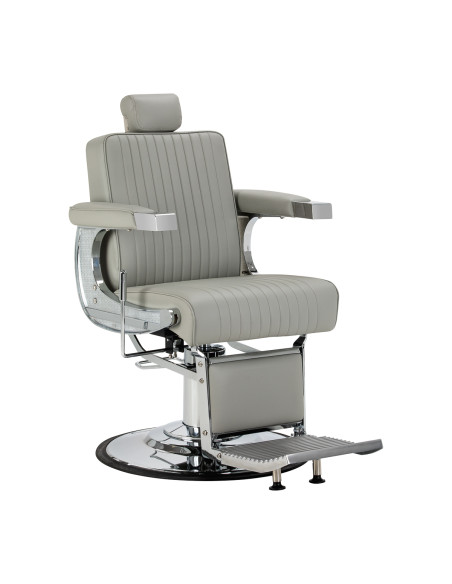 Gabbiano Visionerio barber chair grey chrome frame