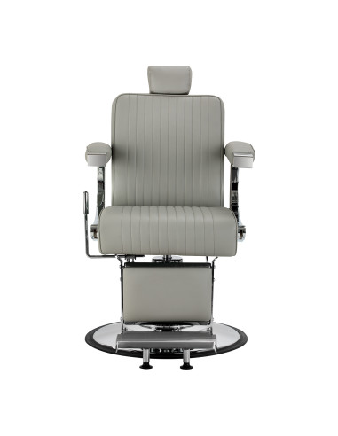 Gabbiano Visionerio barber chair grey chrome frame