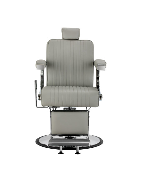 Gabbiano Visionerio barber chair grey chrome frame