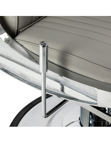 Gabbiano Visionerio barber chair grey chrome frame