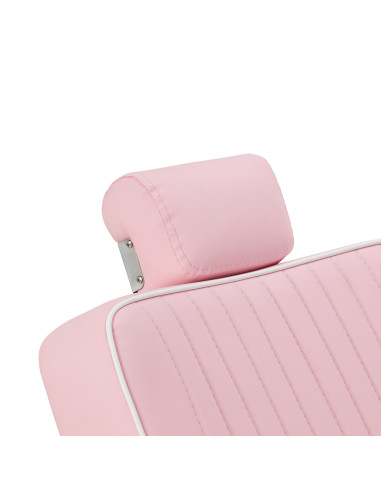 Gabbiano Visionerio barber chair pink chrome frame