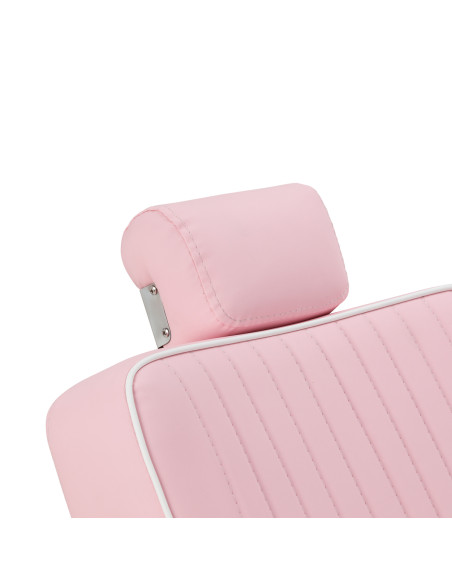 Gabbiano Visionerio barber chair pink chrome frame