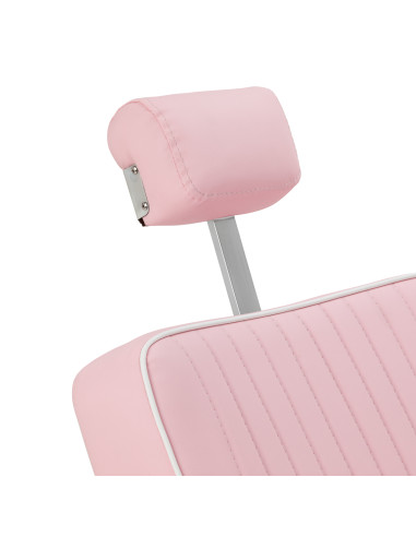 Gabbiano Visionerio barber chair pink chrome frame