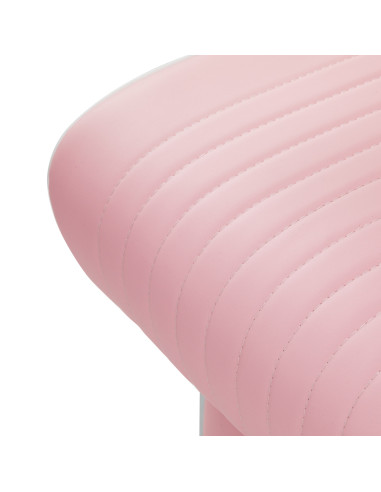 Gabbiano Visionerio barber chair pink chrome frame