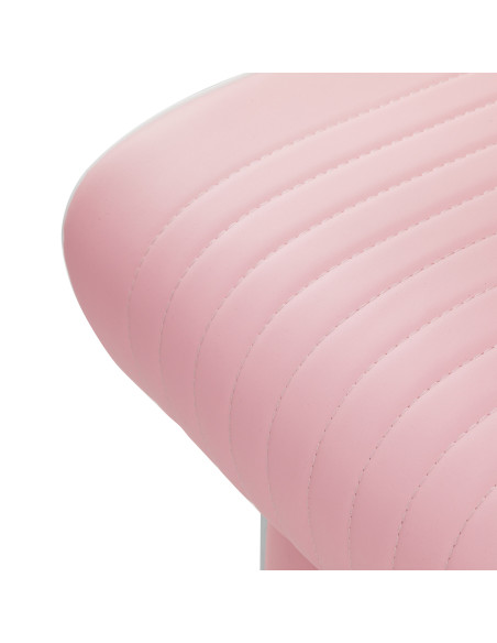 Gabbiano Visionerio barber chair pink chrome frame