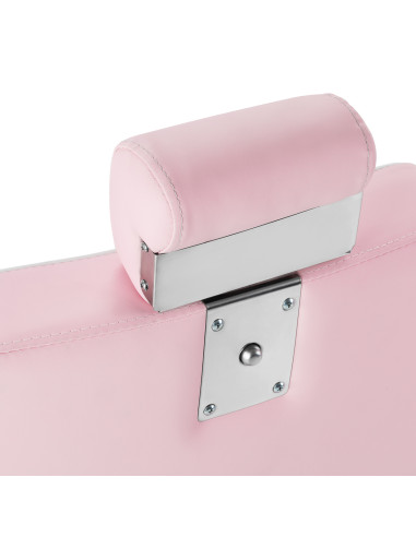 Gabbiano Visionerio barber chair pink chrome frame