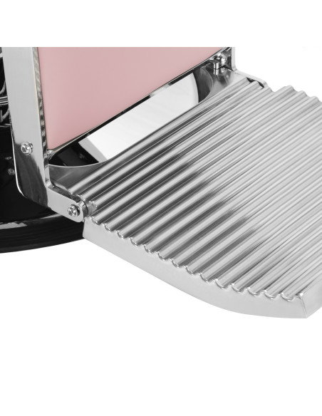 Gabbiano Visionerio barber chair pink chrome frame