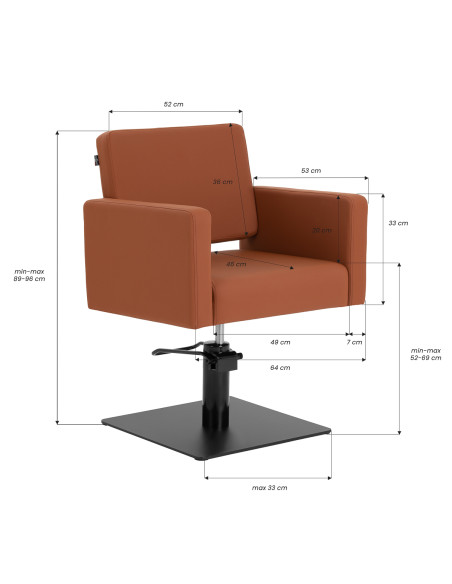 Gabbiano Vitoria Styling chair brown