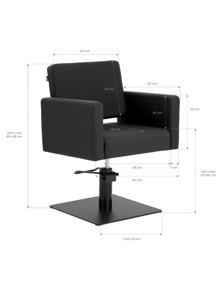 Gabbiano Vitoria Styling chair black