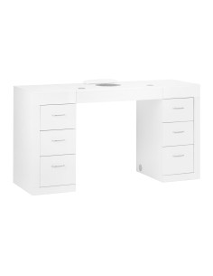 Nail desk 324 with cassette dust absorber white