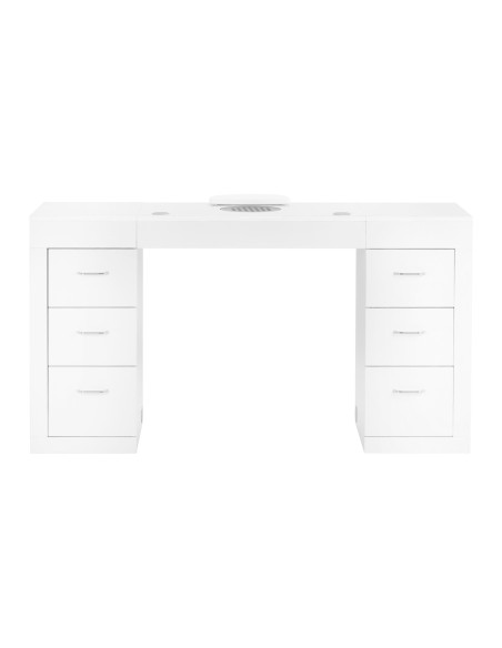 Nail desk 324 with cassette dust absorber white