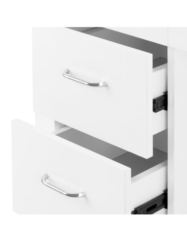 Nail desk 324 with cassette dust absorber white