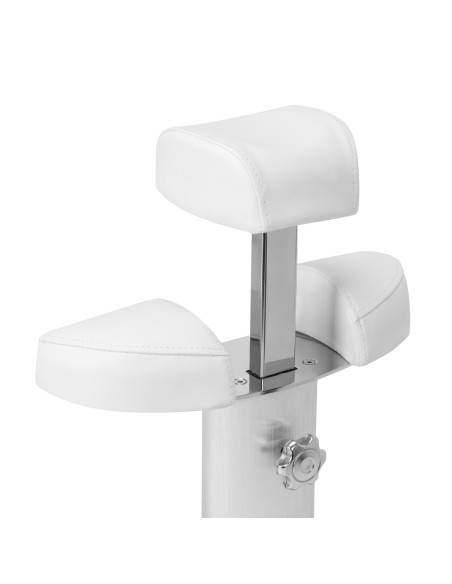 Azzurro shower tray with massager and white trolley