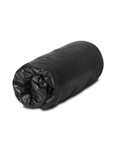 Disposable plastic sheet with elastic band black