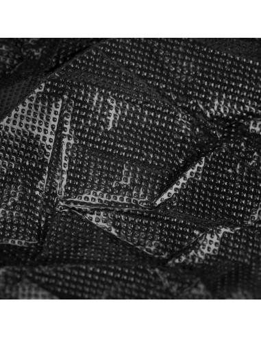 Disposable plastic sheet with elastic band black