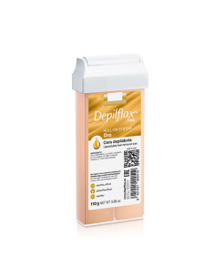Depilflax 100 wax for hair removal, gold roll, 110 g