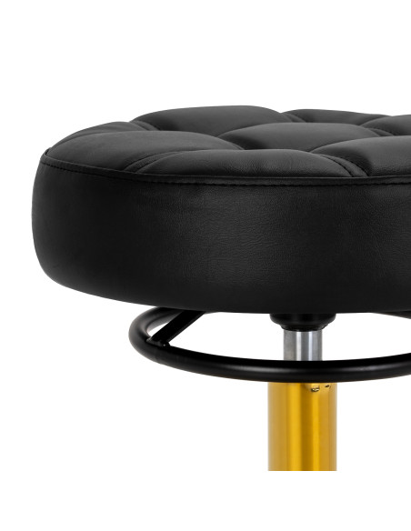 The Gabbiano D054G hairdressing stool gold white