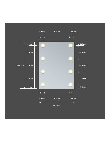 Glamour Mirror - 80x60
