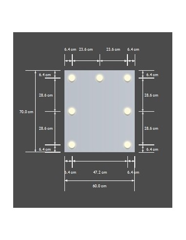 Glamour Mirror - 70x60