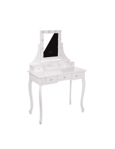 Monica White LED Dressing Table | Bella Furniture Ireland