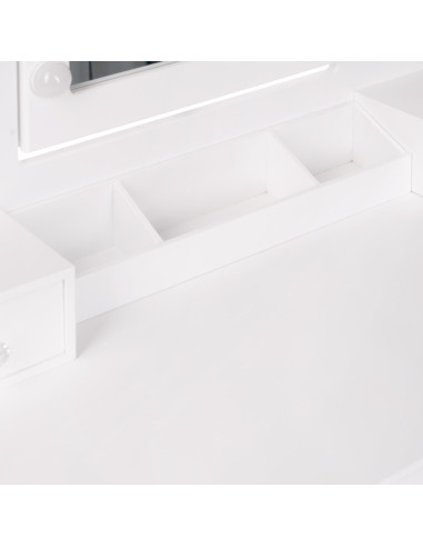 Monica White LED Dressing Table | Bella Furniture Ireland