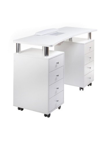 BD-3425+O White Manicure Table | Bella Furniture Ireland