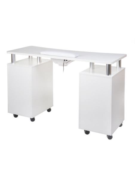 Manicure table + dust collector BD-3425+P WHITE