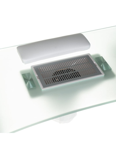 Manicure Table + Dust Collector BD-3425-1+P WHITE