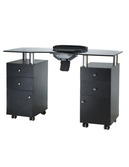 Manicure table + dust collector BD-3453+P BLACK