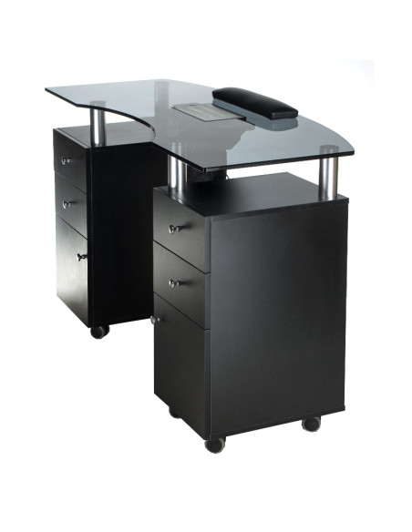 Manicure table + dust collector BD-3453+P BLACK