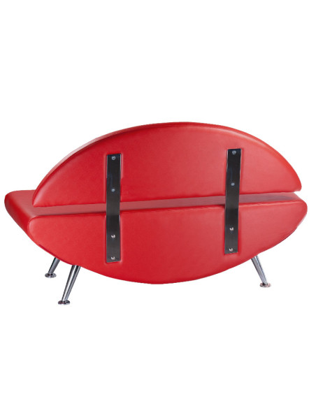 Carini BD-6710 Red Waiting Room Sofa