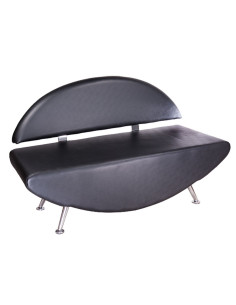 Carini BD-6710 Black Waiting Room Sofa